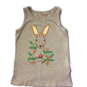 🌸4 for $20🌸Cat &Jack deer with flowers tank 6/6X
